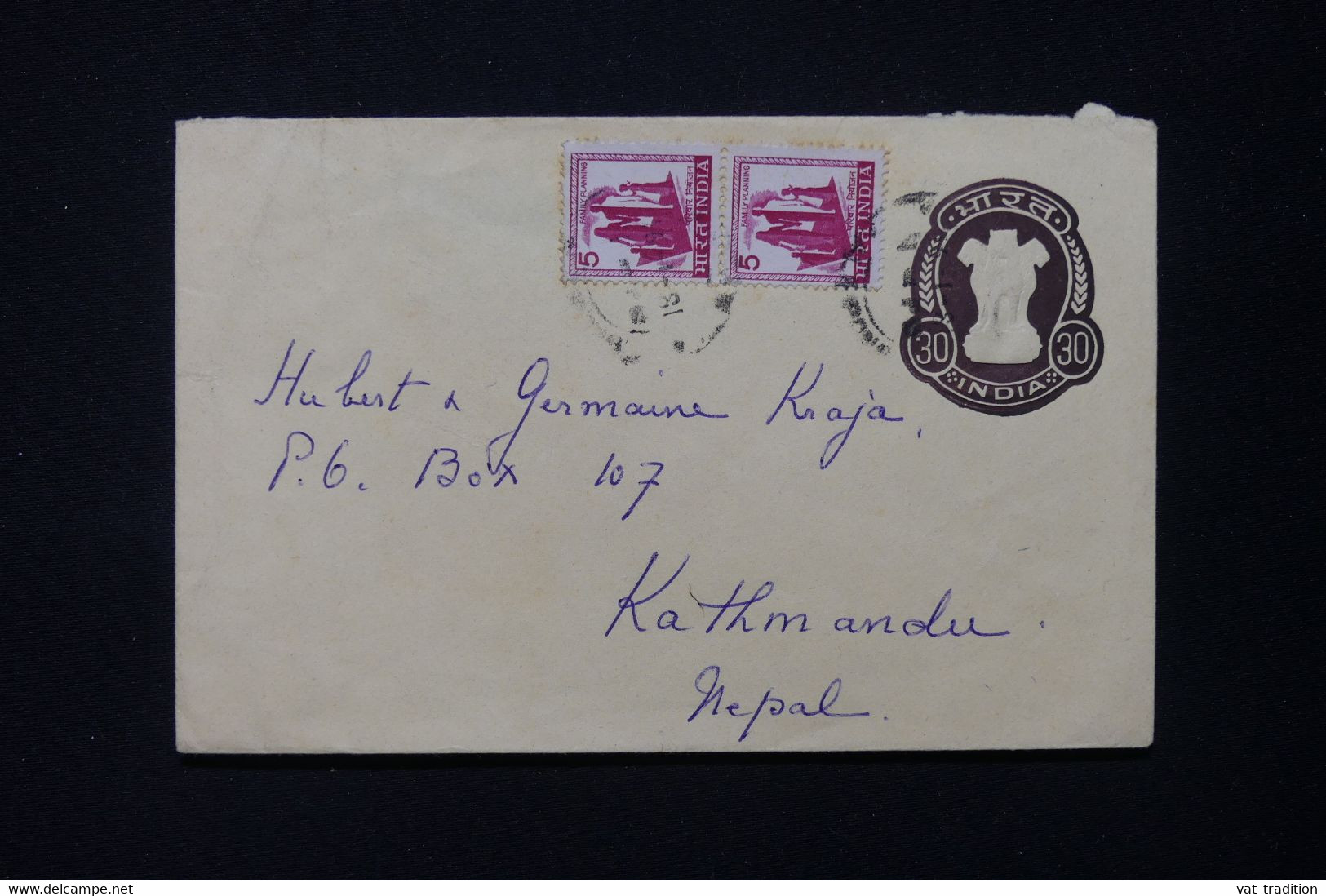 INDE - Entier Postal Pour Kathmandu ( Népal ) - L 82990 - Omslagen