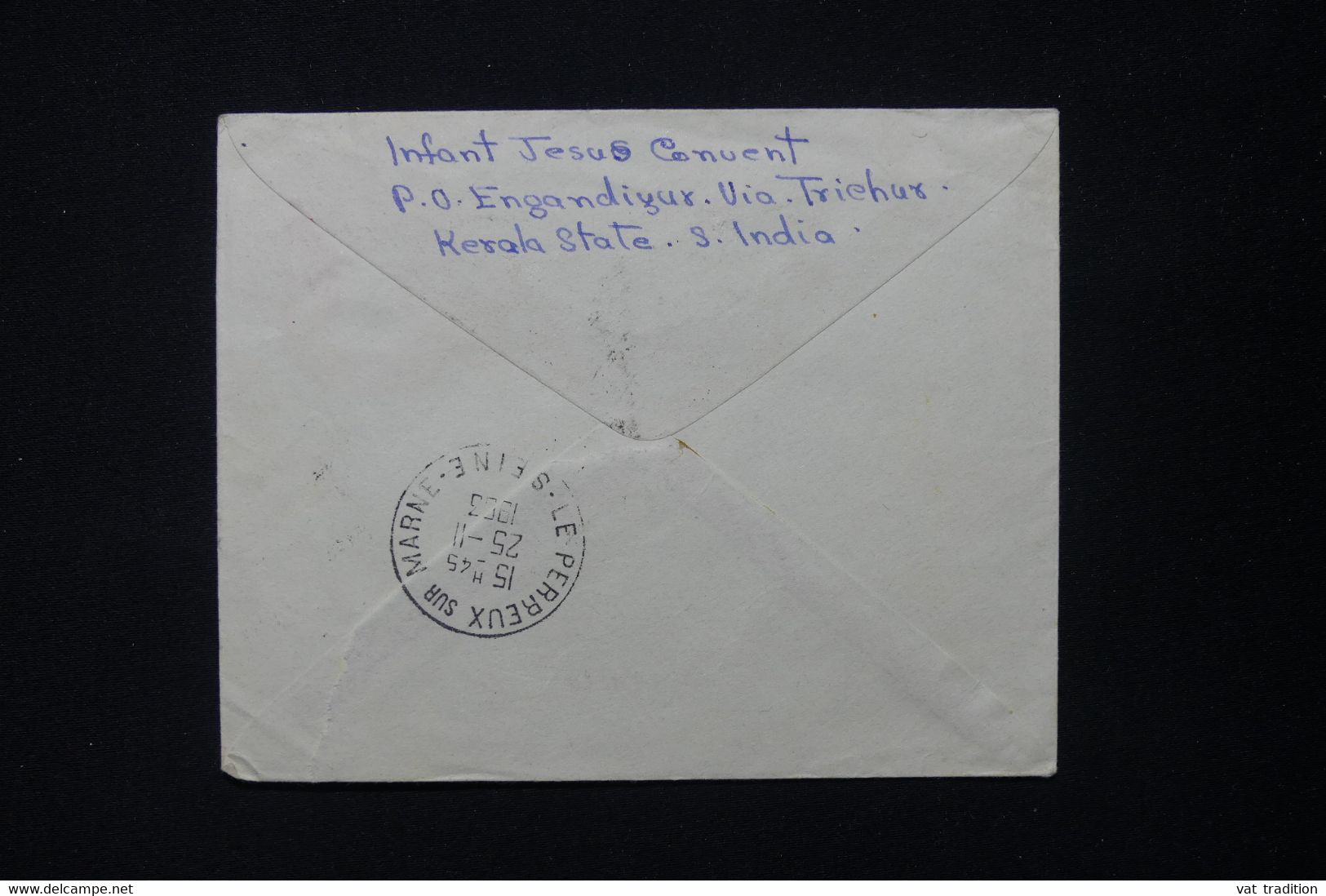 INDE - Entier Postal + Compléments De Engandigur Pour La France En 1953 - L 82991 - Briefe