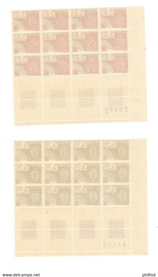 1988 - 4  Blocs De 12 Timbres  : N ° 198 à 201 - 1964-1988