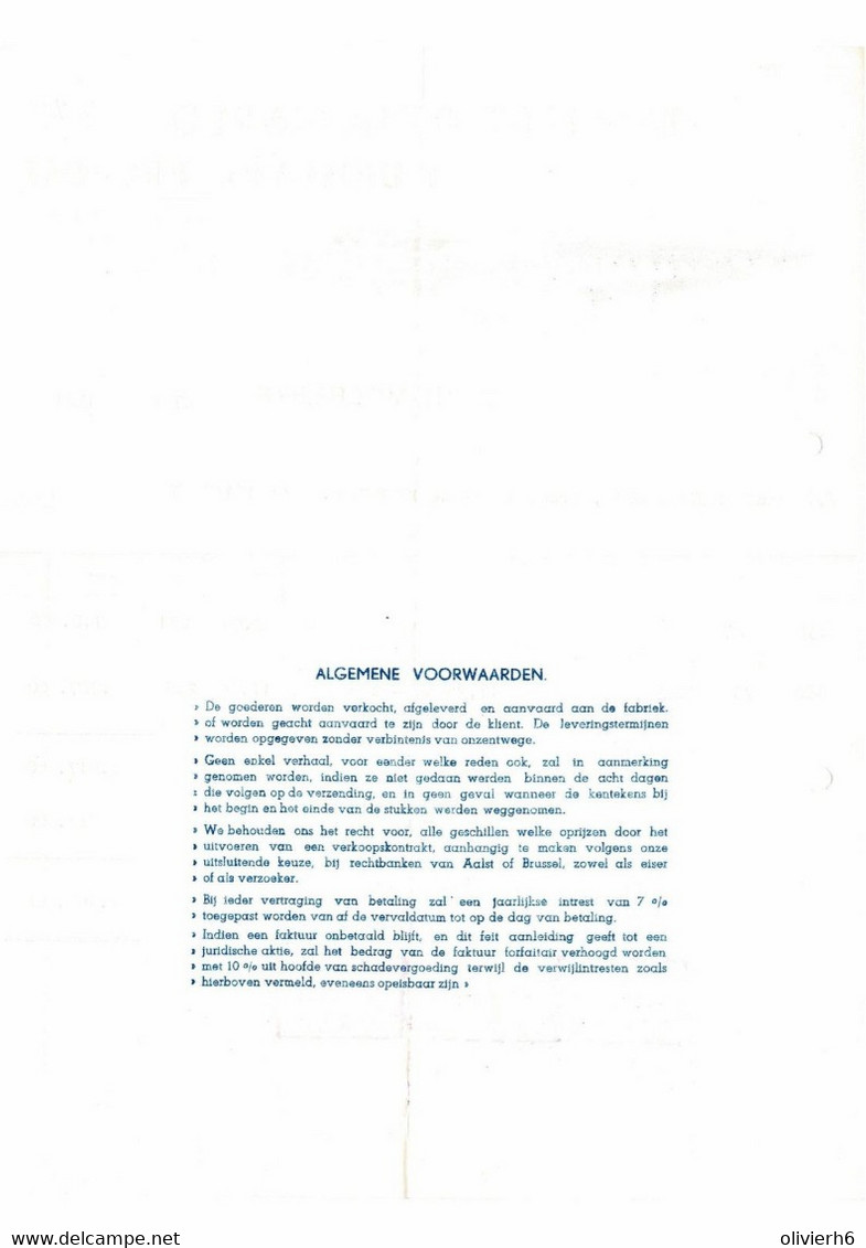 VP FACTURE 1961 (V2030) LAINIèRE DE LA MARCQ L. DRISCART - PROVOST (1 Vue) Fabrique D'étoffes De Laine VIANE MOERBEKE - Textile & Vestimentaire