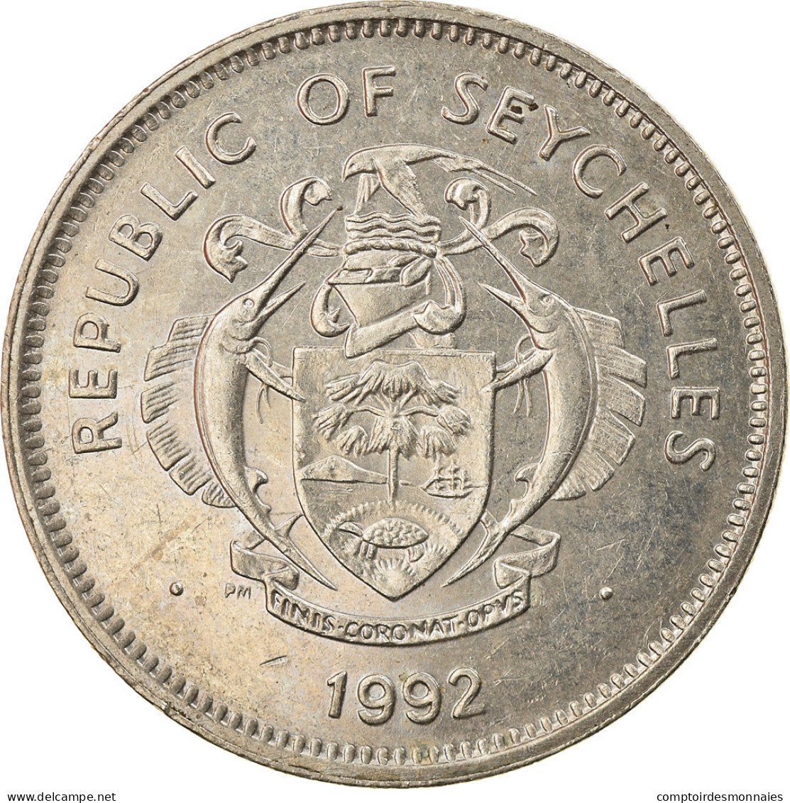 Monnaie, Seychelles, Rupee, 1992, TTB, Copper-nickel, KM:50.2 - Seychelles