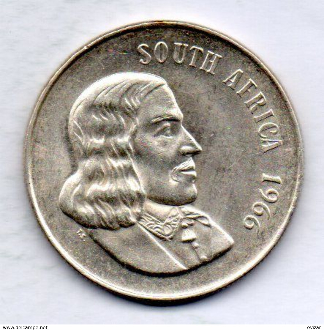 SOUTH AFRICA, 1 Rand (SOUTH), Silver, Year 1966, KM #71.1 - Südafrika