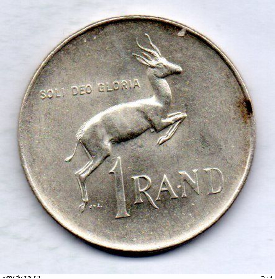 SOUTH AFRICA, 1 Rand (SOUTH), Silver, Year 1966, KM #71.1 - South Africa