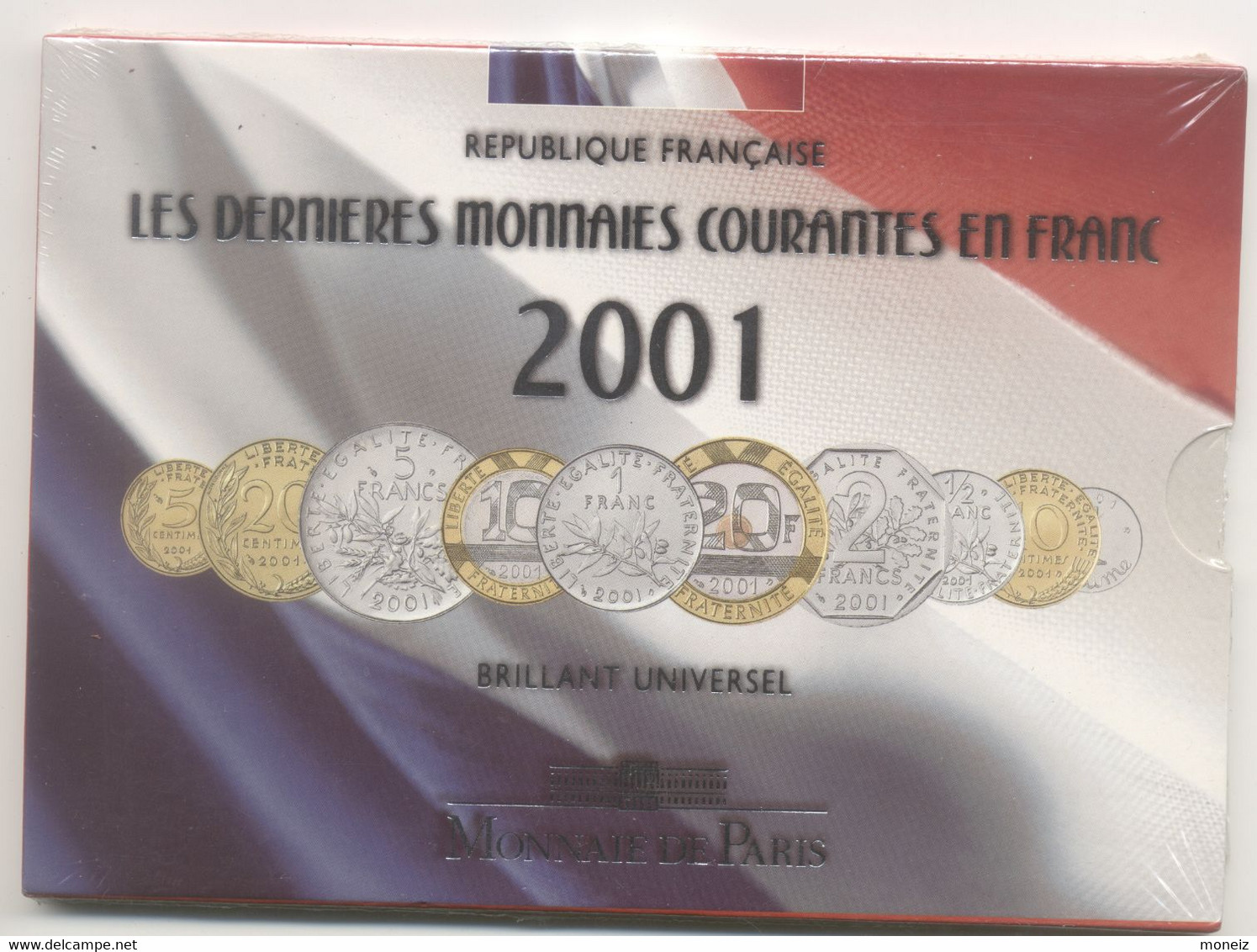 COFFRET 2001 MONNAIE BU FDC NEUF SOUS BLISTER D ORIGINE - BU, BE & Coffrets