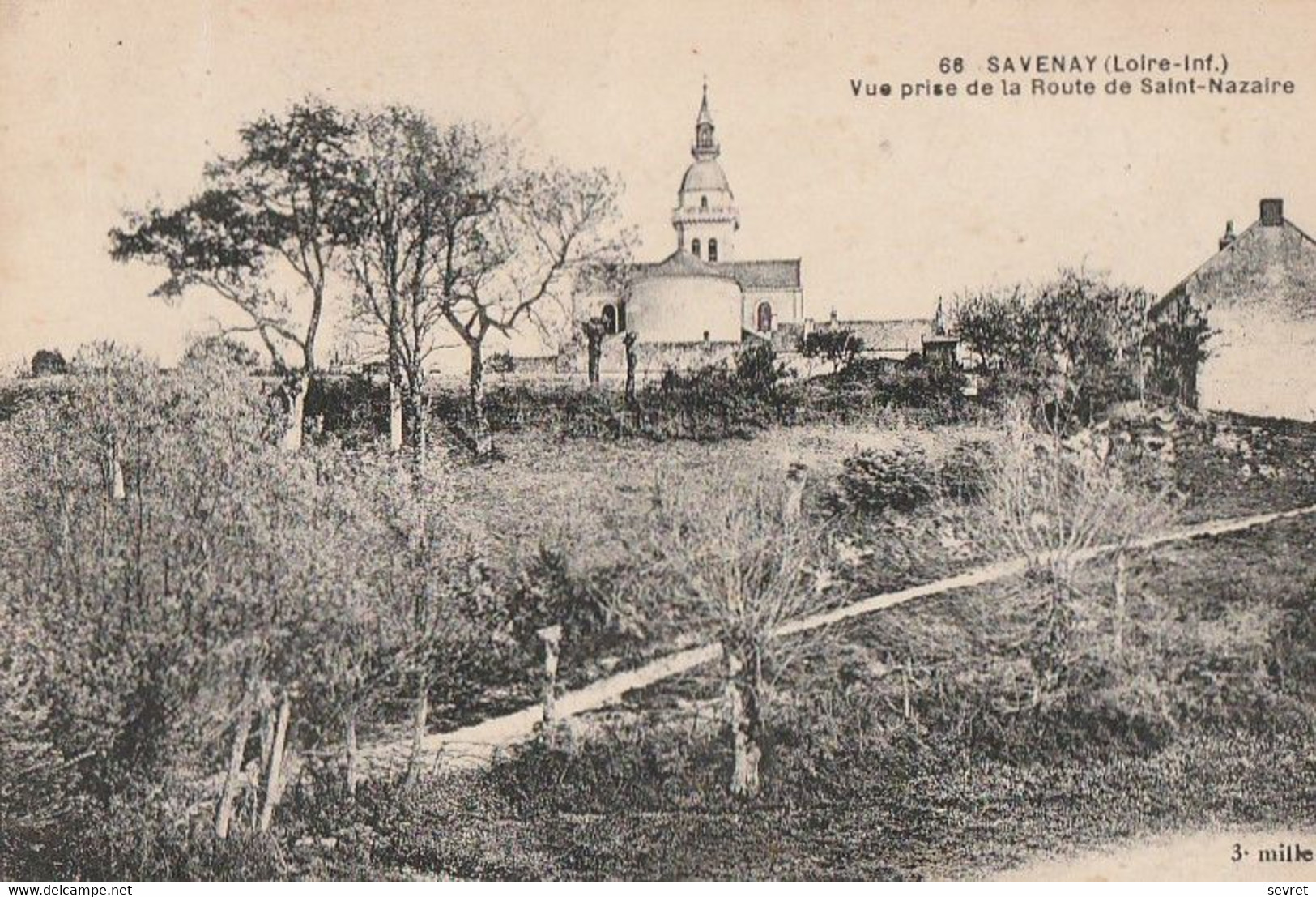 SAVENAY  -  Vue Prise De La Route De Saint Nazaire - Savenay