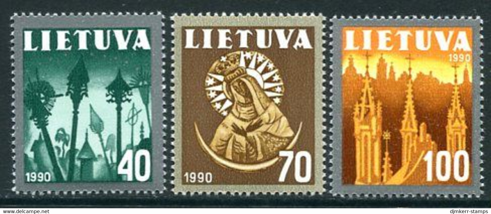 LITHUANIA 1991  National Symbols MNH / **.  Michel 474-76 - Lituania