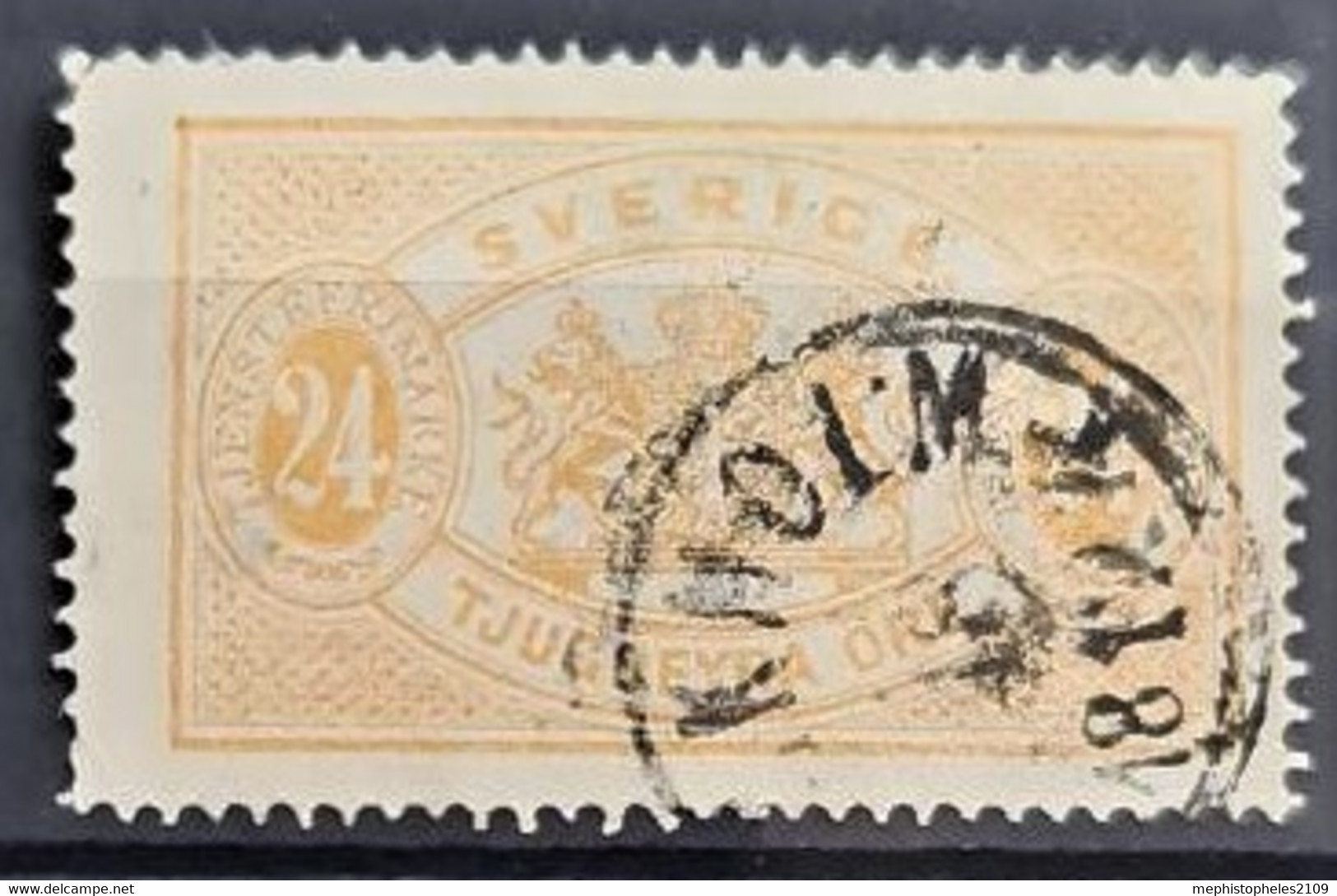 SWEDEN 1874/77 - Canceled - Sc# O8 - Official 24o - Dienstmarken