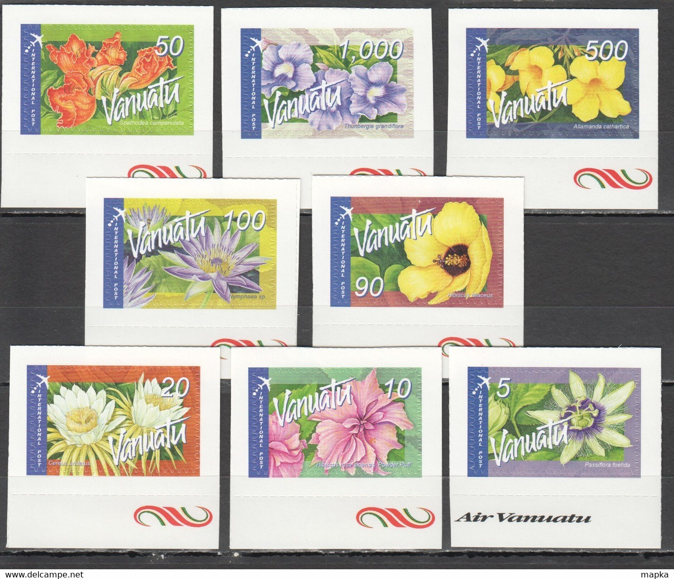 S1116 VANUATU FLORA FLOWERS !!! MICHEL 29 EURO !!! SELF-ADHESIVE #1294-301 1SET MNH - Other & Unclassified