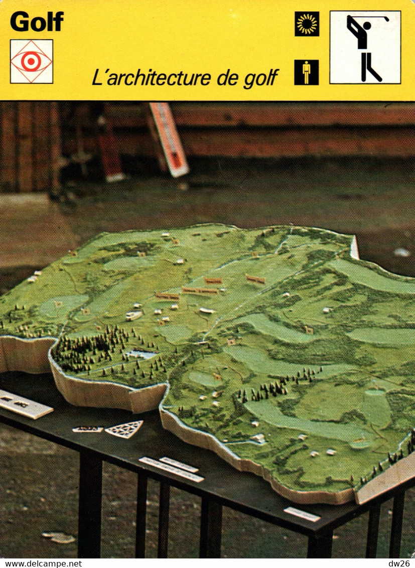 Fiche Sports: Golf - L'architecture De Golf - Maquette D'un Parcours - Deportes