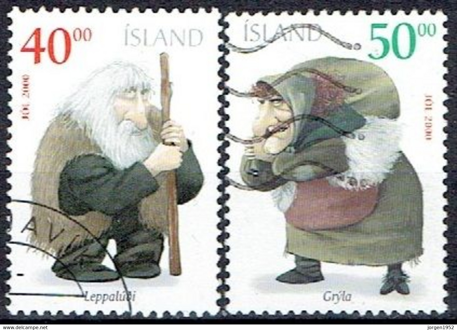 ICELAND # FROM 2000 STAMPWORLD 968-69A   TK: 12¾ X 13¼ - Oblitérés