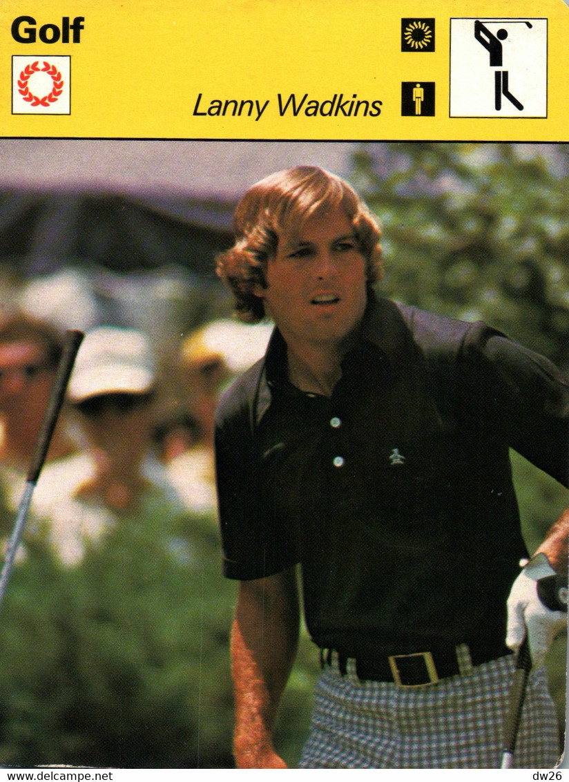 Fiche Sports: Golf - Lanny Wadkins, Joueur Américain - USPGA 1977 à Pebble Beach, Le Bout Du Tunnel (vainqueur) - Sports