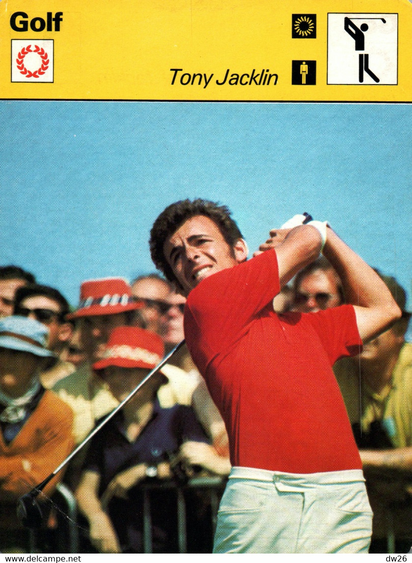 Fiche Sports: Golf - Tony Jacklin, Joueur Britannique - L'art D'accompagner La Balle - Vainqueur Masters 1967 - Sports