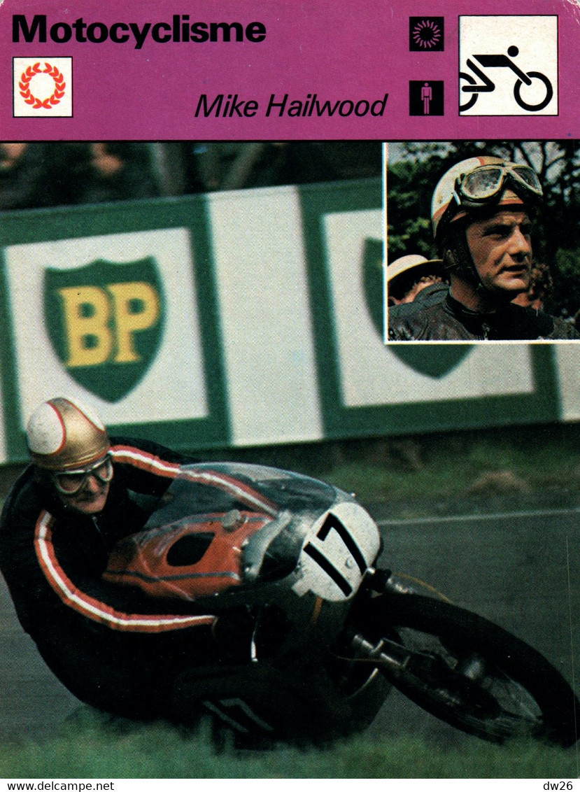 Fiche Sports: Motocyclisme - Mike Hailwood, Maître De L'Ile De Man, 9 Fois Champion Du Monde 250, 350 Et 500 Cc - Sport