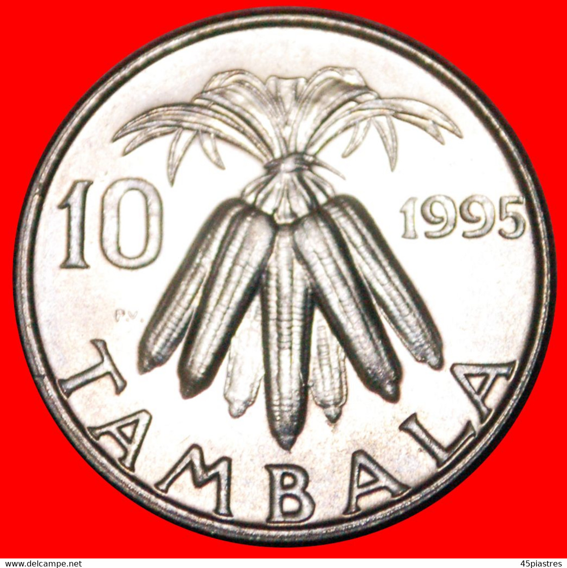 • MULUZI : MALAWI ★ 10 TAMBALA 1995 MINT LUSTER! LOW START ★ NO RESERVE! - Malawi