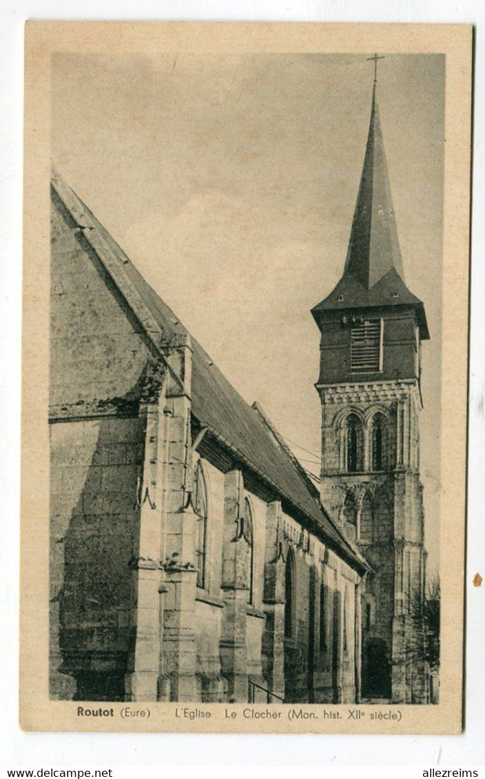 CPA  27 / ROUTOT   église     A  VOIR   !!!! - Routot