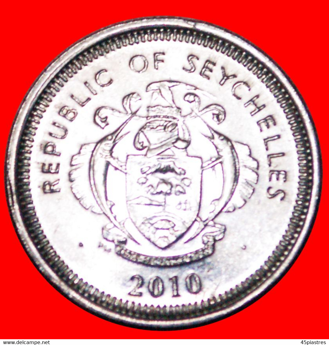 • GREAT BRITAIN (1993-2012): SEYCHELLES ★ 25 CENTS 2010 MINT LUSTER! LOW START ★ NO RESERVE! - Seychelles