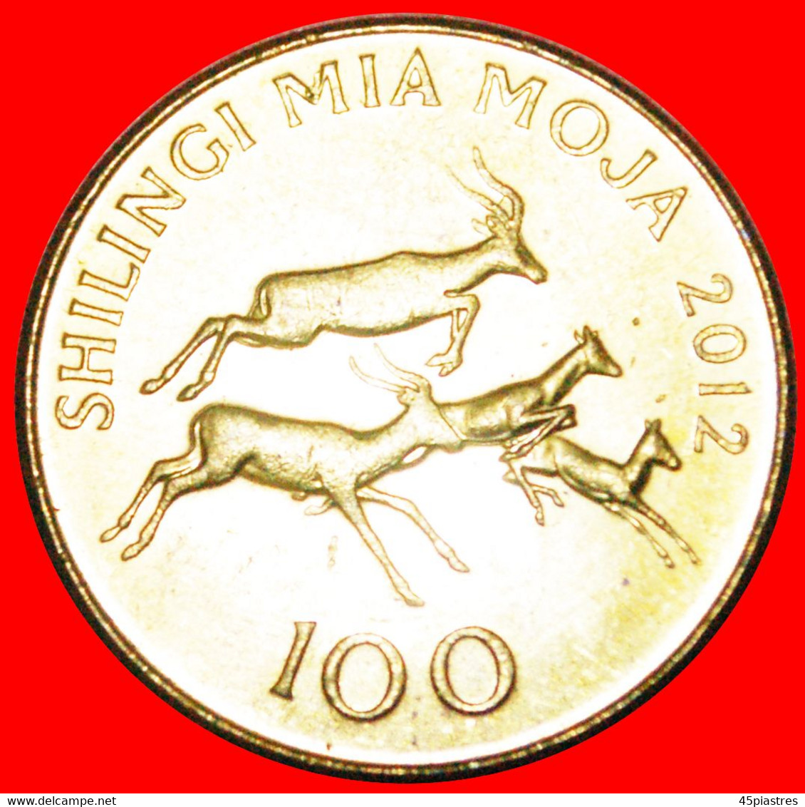 • ANTELOPES (1993-2015): TANZANIA ★100 SHILLINGS 2012 MINT LUSTER! LOW START ★ NO RESERVE! - Tanzanía