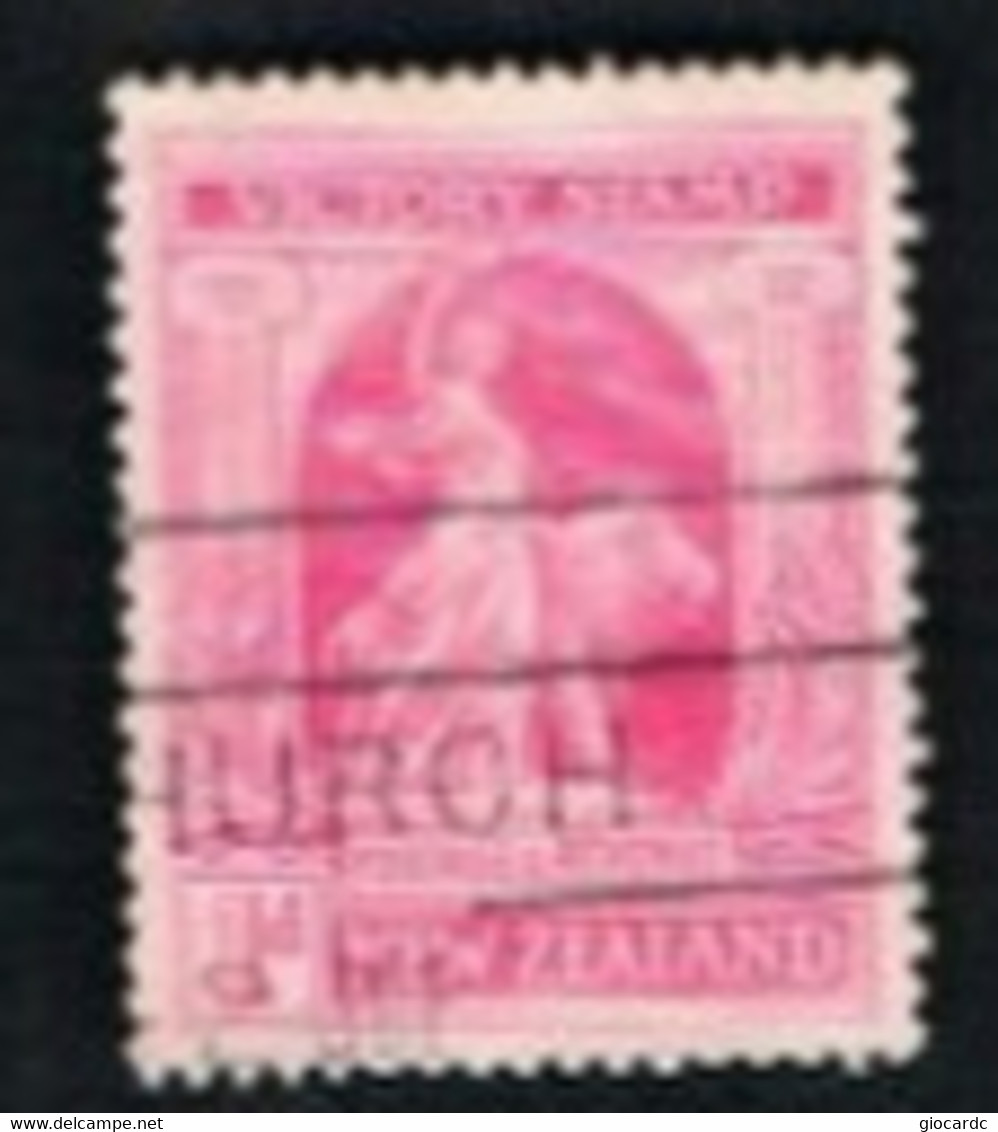NUOVA ZELANDA (NEW ZEALAND) - SG 454 - 1920 VICTORY:PEACE & LION     -  USED° - Usati