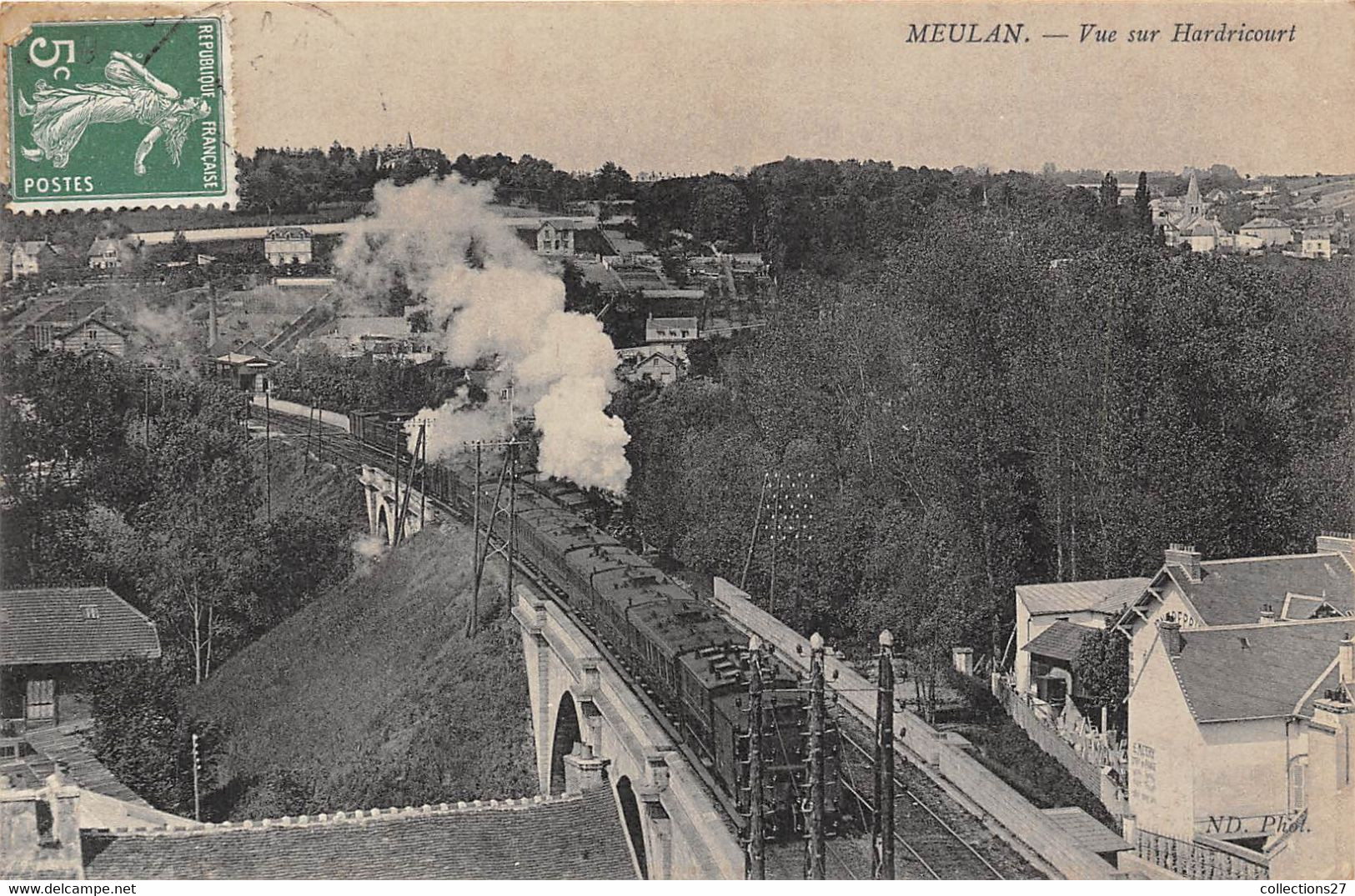 78-MEULAN- VUE SUR HARDRICOURT - Meulan