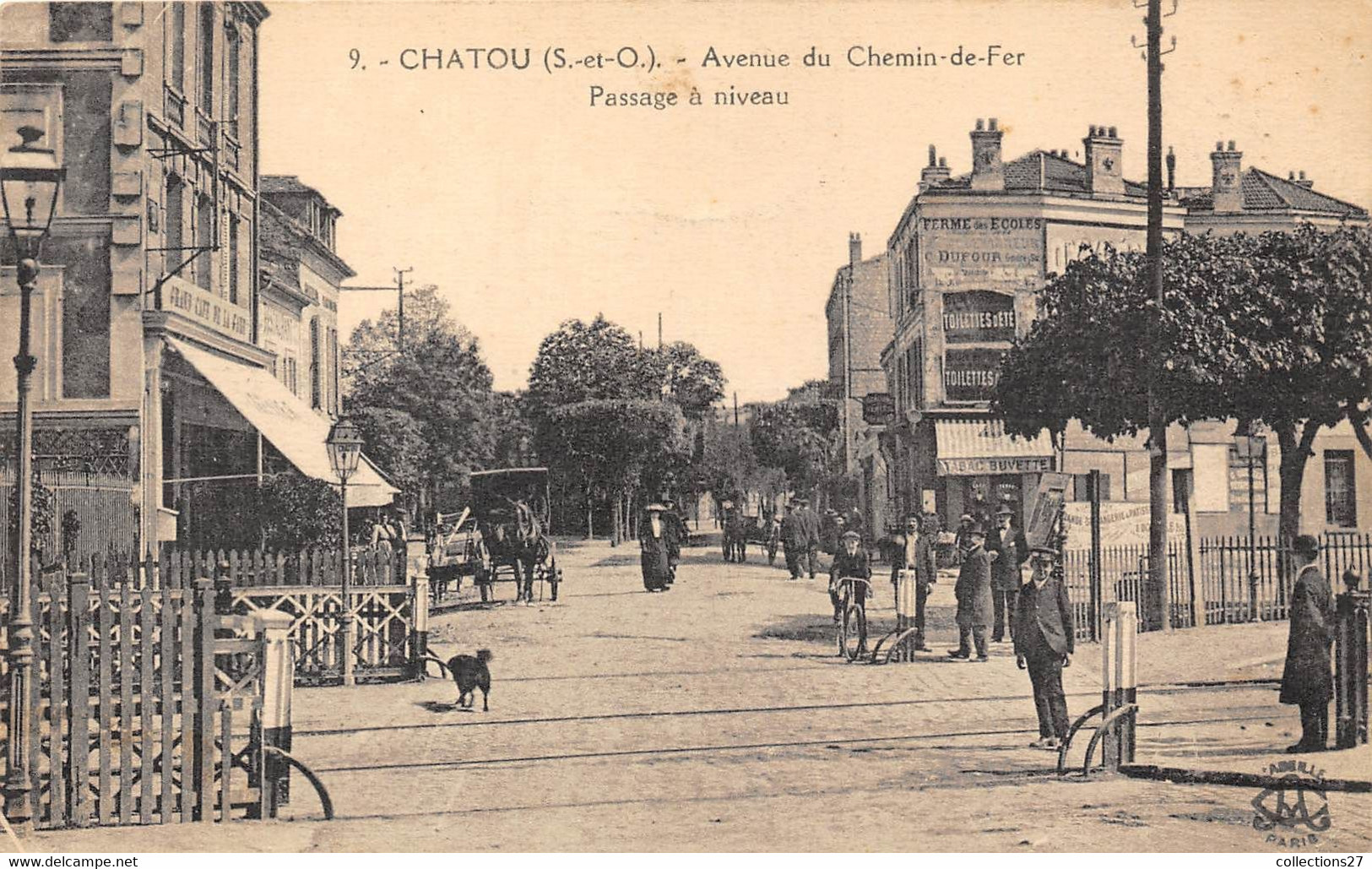 78-CHATOUè AVENUE DU CHEMIN DE FER, PASSAGE A NIVEAU - Chatou