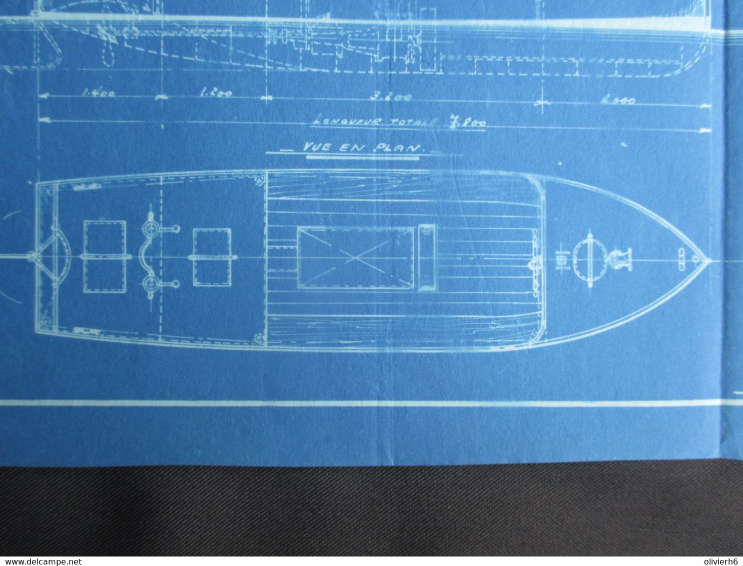 VP PLAN Et ELEVATION 1926 (V2030) BATEAU à HELICE Sous VOUTE (6 Vues) Echelle 1/50 Chantiers Navals Belges CRUYBEKE - Other Plans