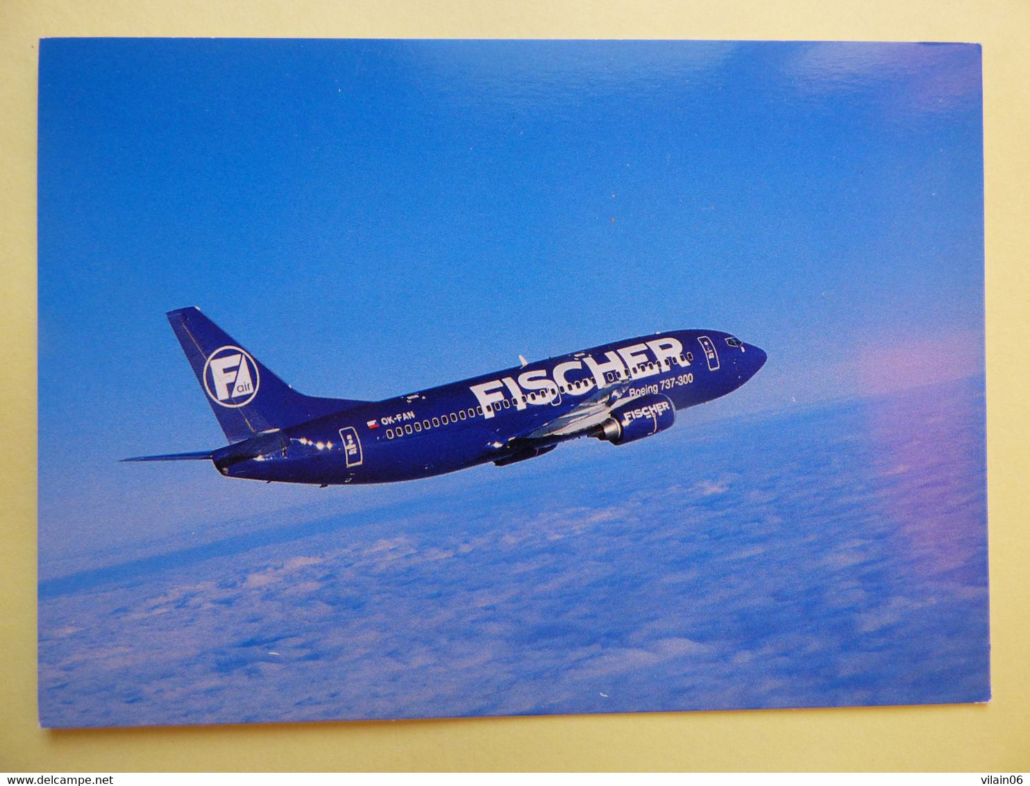 AIRLINE ISSUE / CARTE COMPAGNIE  FISCHER  AIR     B 737-300 - 1946-....: Era Moderna