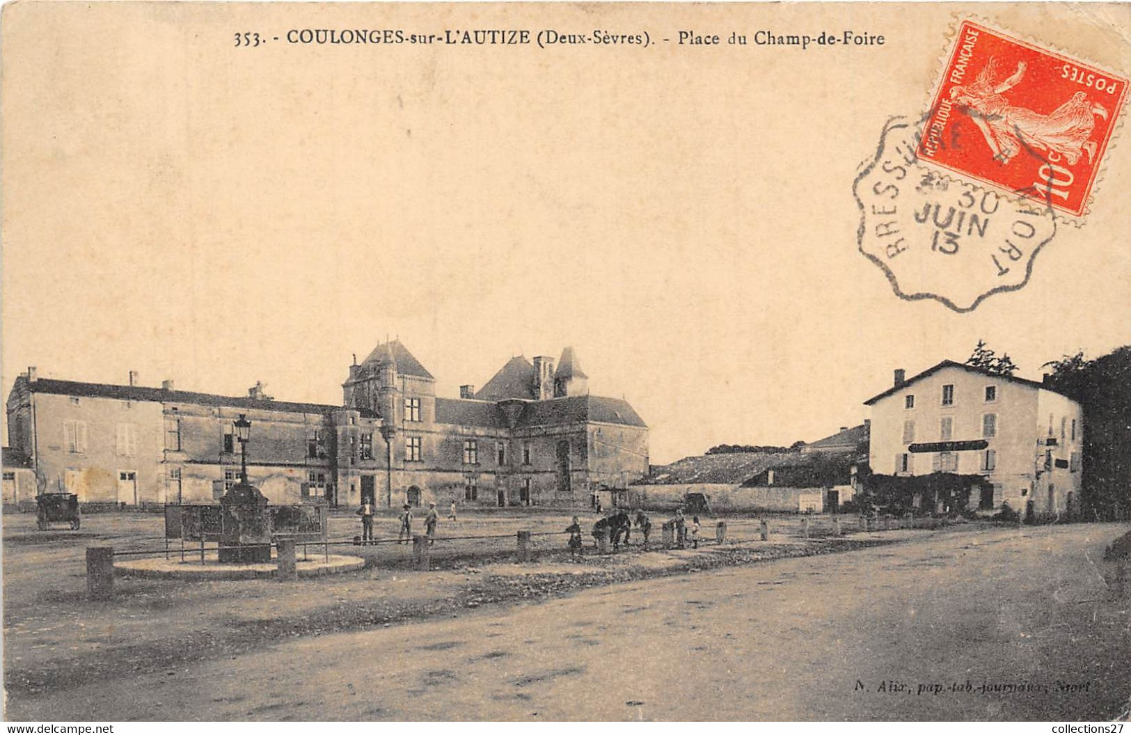 79-COULONGES-SUR-L'AUTIZE- PLACE DU CHAMP DE FOIRE - Coulonges-sur-l'Autize