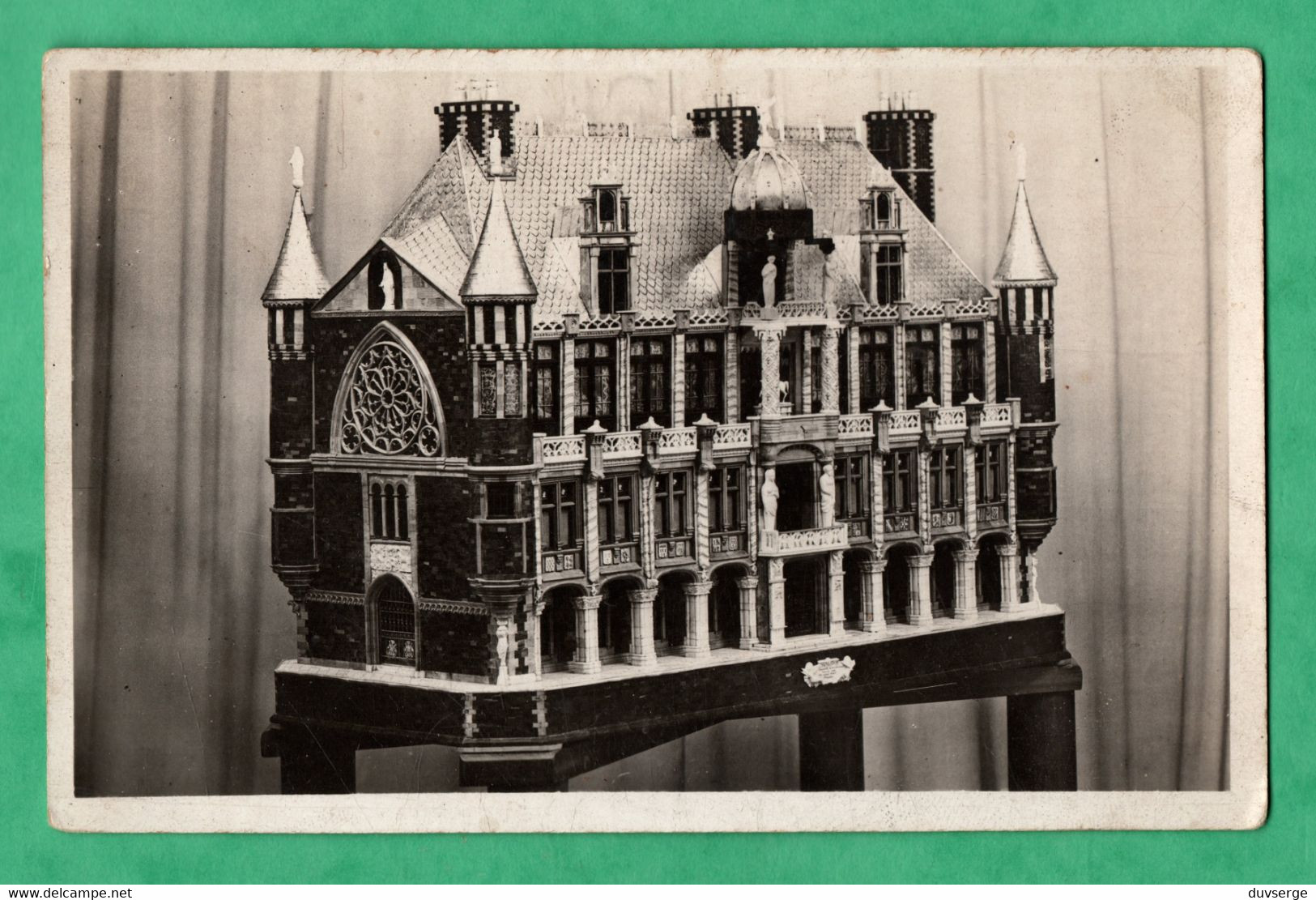 Carte Photo  Maquette à Identifier ? Maison Du Travail Paris 20 Juillet 1937  ( Format 9cm X 14cm ) - Non Classés