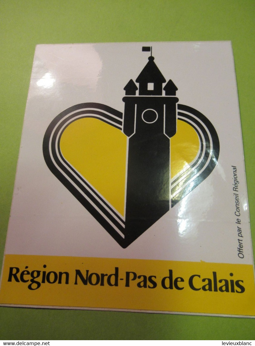 Auto-collant Ancien/Région NORD-PAS De CALAIS/Offert Par Le Conseil Général/1980-1990              ACOL148 - Autocollants