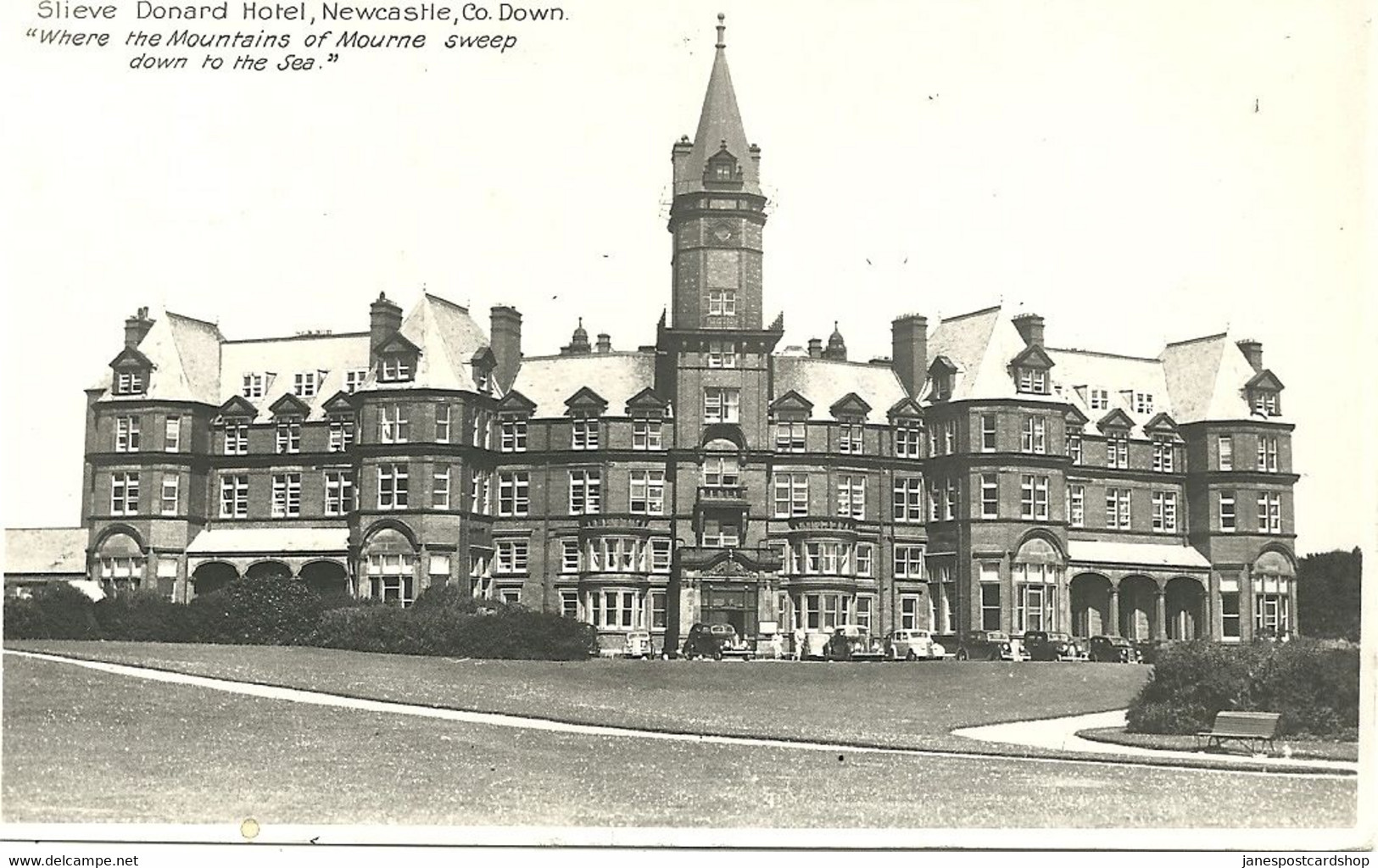 REAL PHOTOGRAPHIC POSTCARD - SLIEVE DONARD HOTEL - NEWCASTLE - COUNTY DOWN - Down