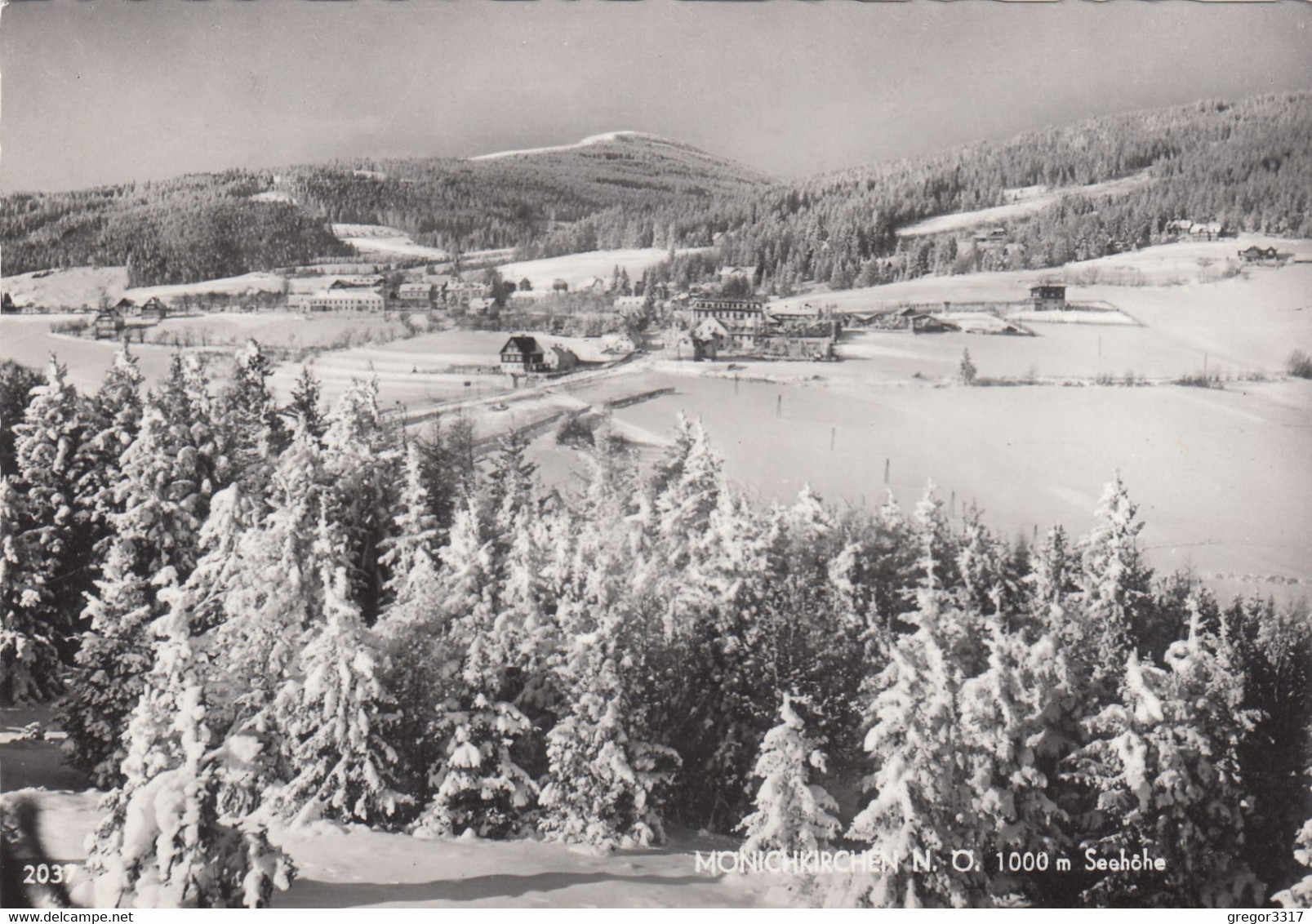 861) MÖNICHKIRCHEN - NÖ - Stark Verschneite Ansicht Mit Einzelnem HAUS U. Wald - 30.12.1966 - Wechsel