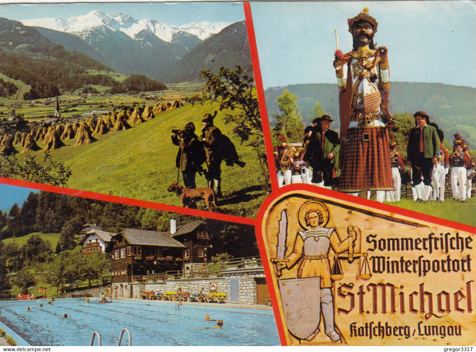 870) ST. MICHAEL / Lungau  - Schwimmbad Jäger U. Jagdhund - Katschberg - Trachten - St. Michael Im Lungau