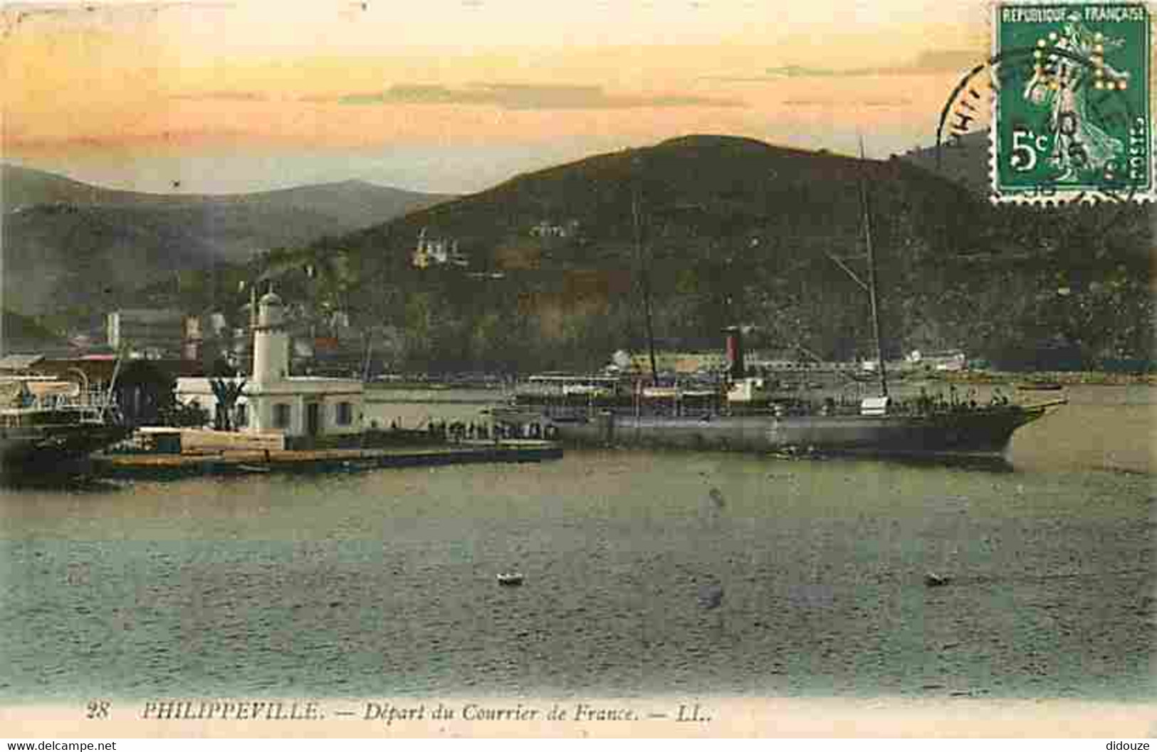 Algérie - Philippeville - Départ Du Courrier De France - Bateaux - CPA - Voir Scans Recto-Verso - Other & Unclassified