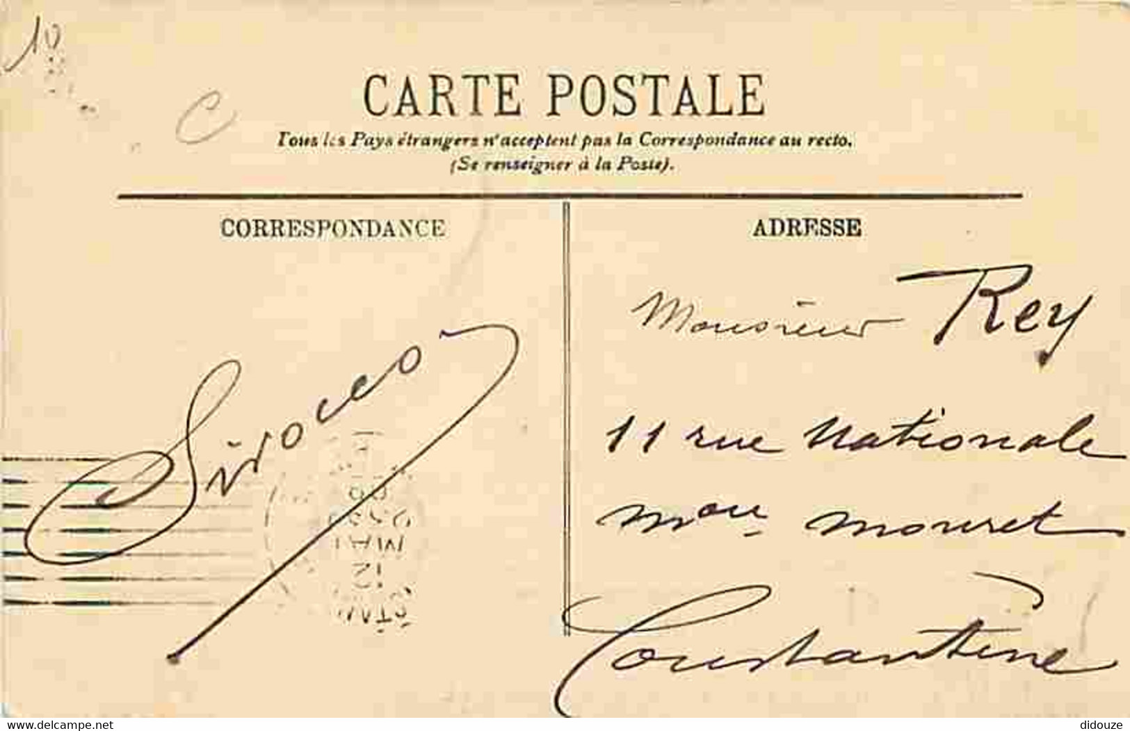 Algérie - Philippeville - Départ Du Courrier De France - Bateaux - CPA - Voir Scans Recto-Verso - Other & Unclassified