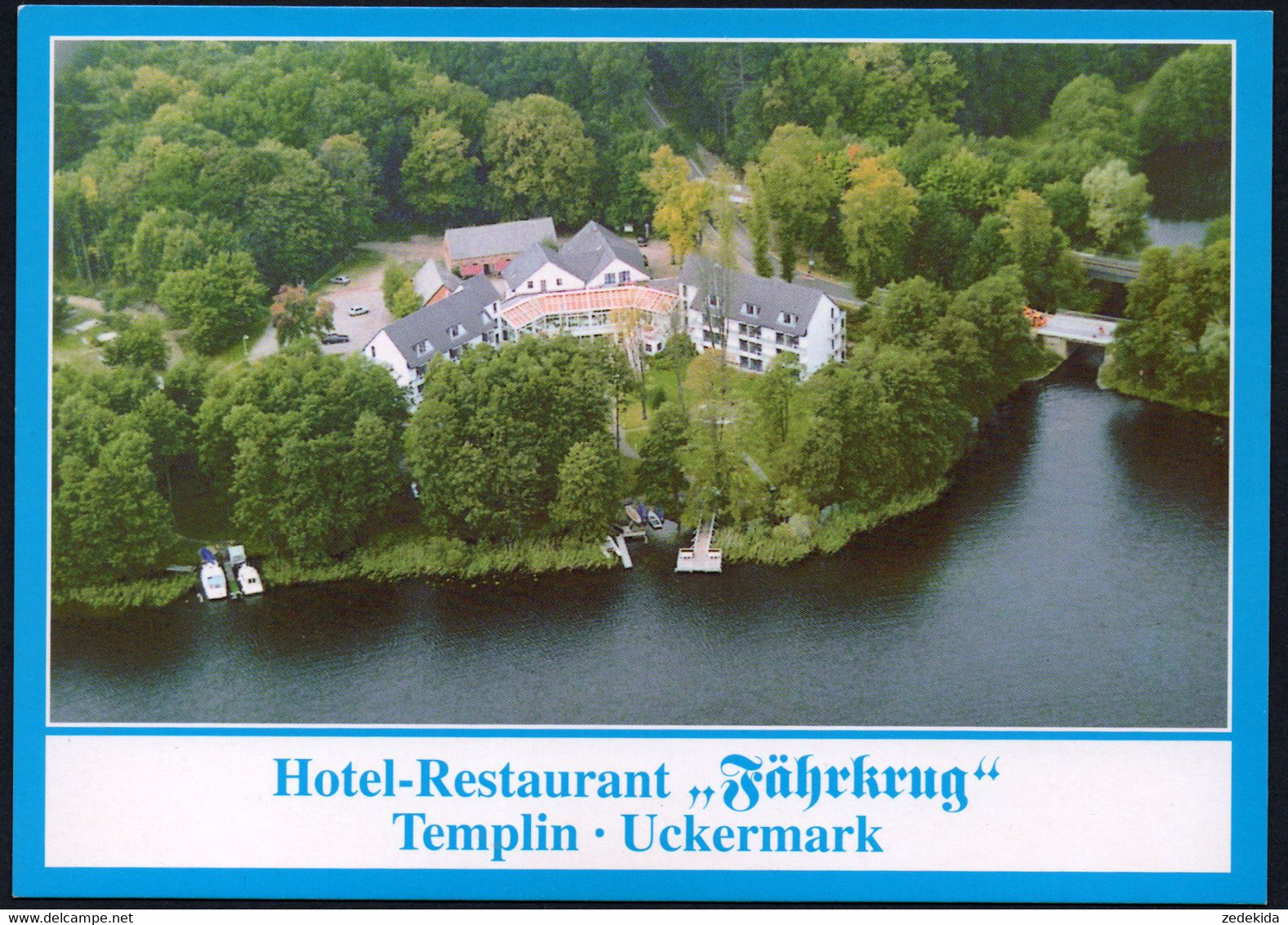 E5710 - TOP Templin Fährkrug Gaststätte - Bild Und Heimat Reichenbach ?????  Siehe Rückseite - Templin