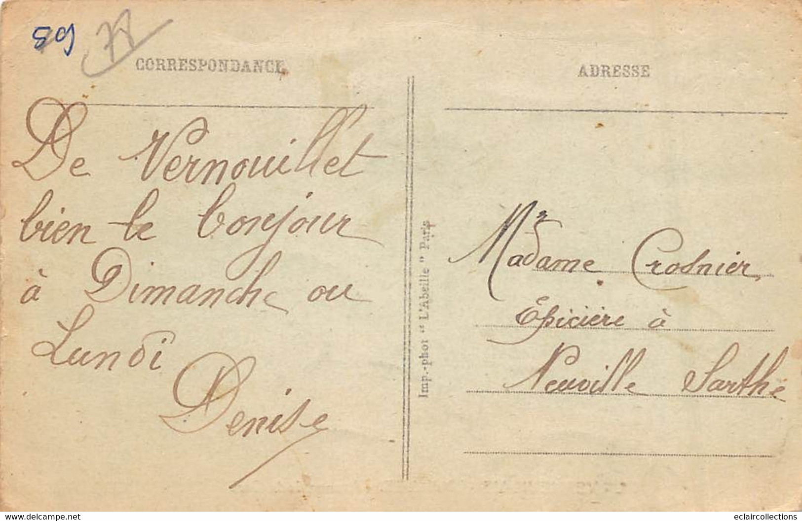 Verneuil-sur-Seine - Vernouillet      78        Avenue De La Gare         (voir Scan) - Sonstige & Ohne Zuordnung