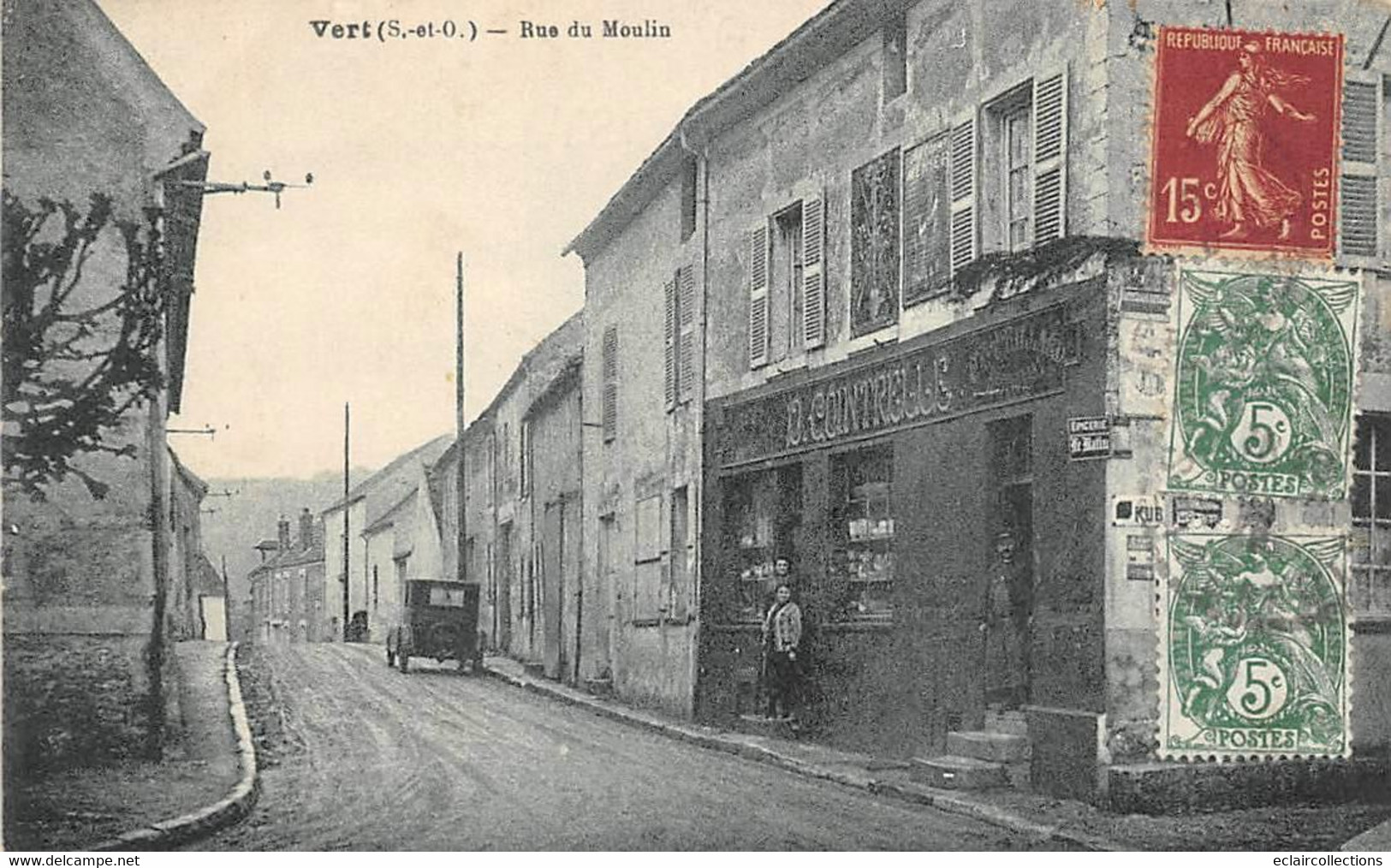 Vert      78         Rue Du Moulin    Epicerie Contrelle           (voir Scan) - Sonstige & Ohne Zuordnung