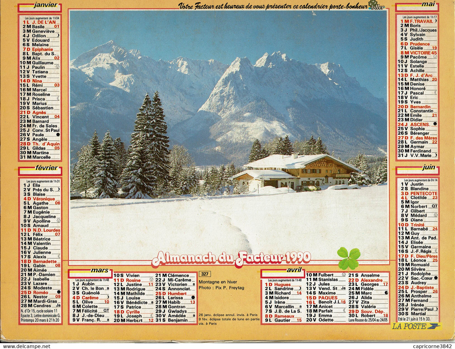 1990 - LA MEIGE Et MONTAGNE EN HIVER - Editions Oller - Big : 1981-90