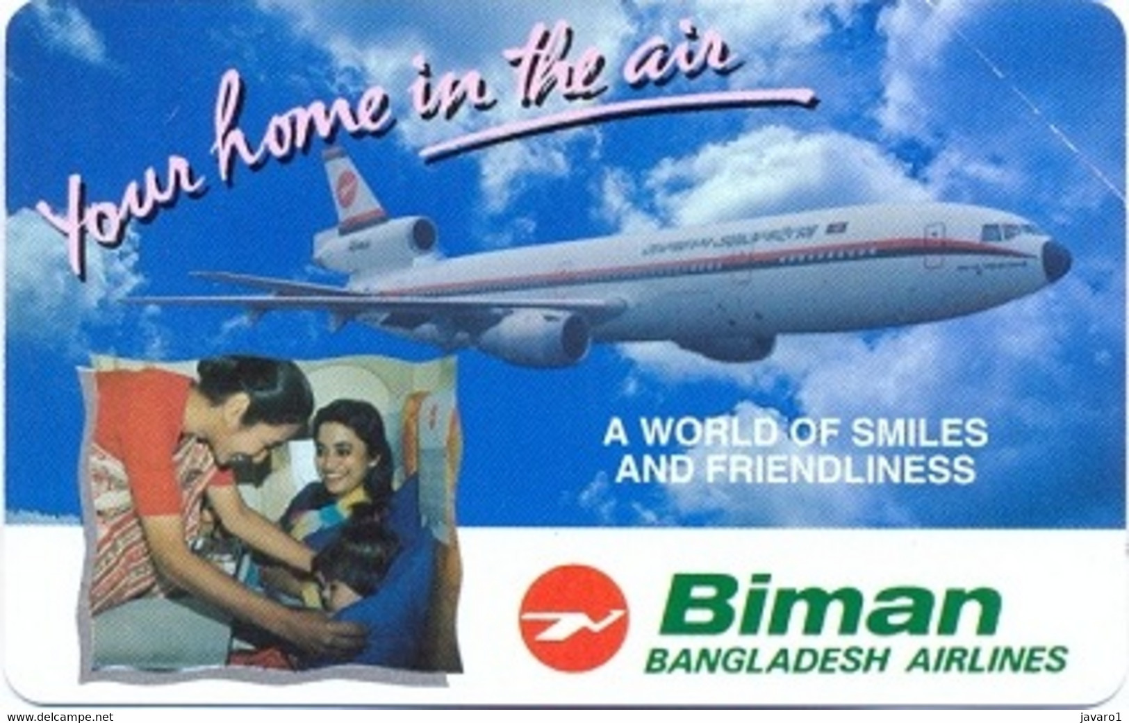 BANGLADESH : BAN10 200u Pink BIMAN Bangladesh Airlines MINT - Bangladesh