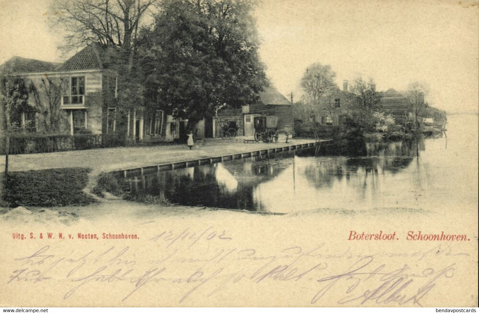 Nederland, SCHOONHOVEN, Botersloot (1902) Van Nooten Ansichtkaart - Schoonhoven