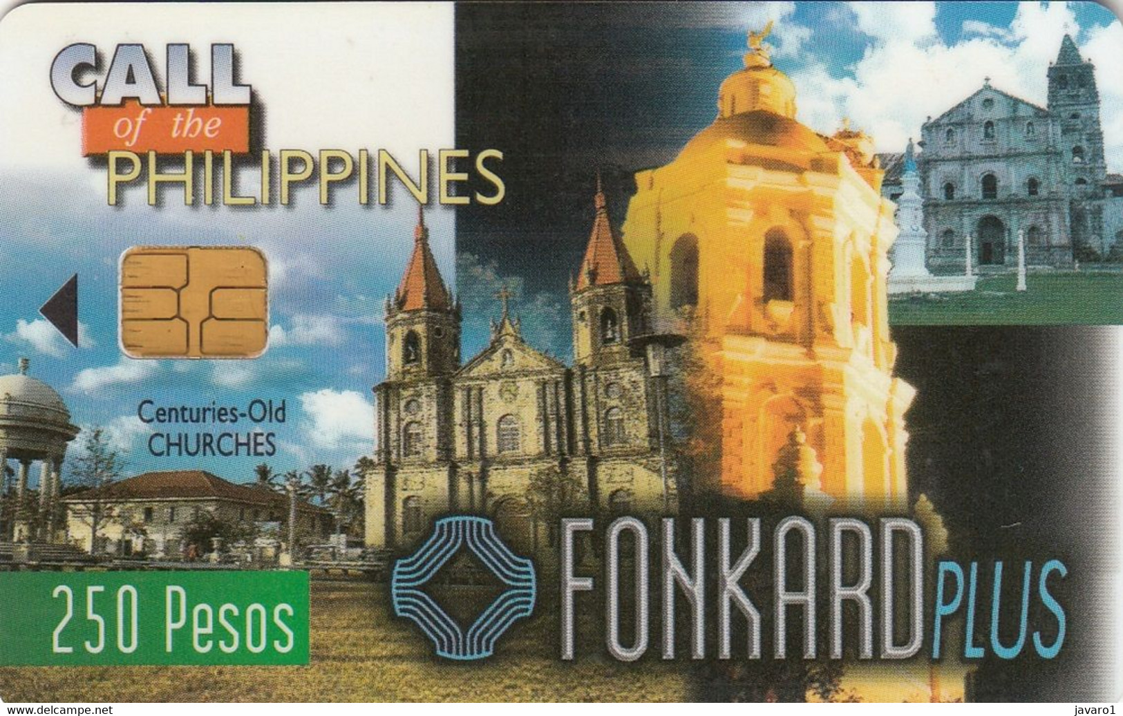 PHILIPPINES : TC07 250p Centuries Old Churches 11/30/98 USED  GPT Chip - Filipinas