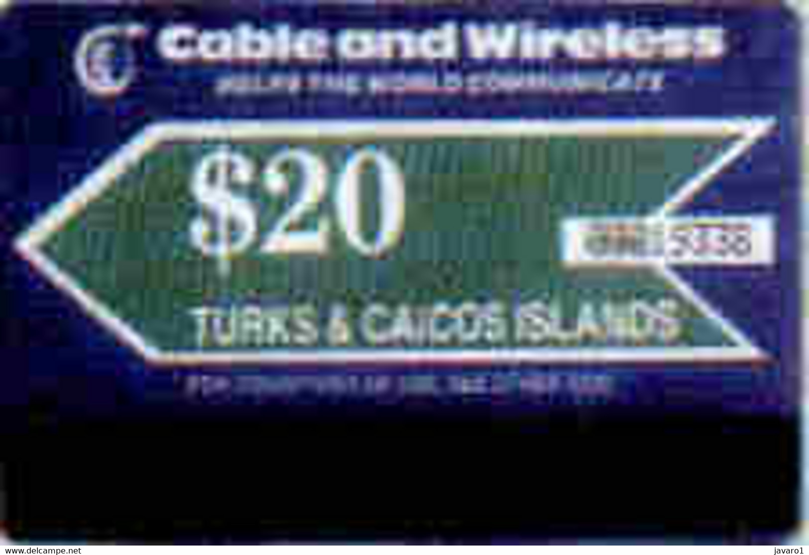 TURK And CAICOS : AU3 $20 (HELPS THE WORLD TO COMM.) MINT - Turks And Caicos Islands