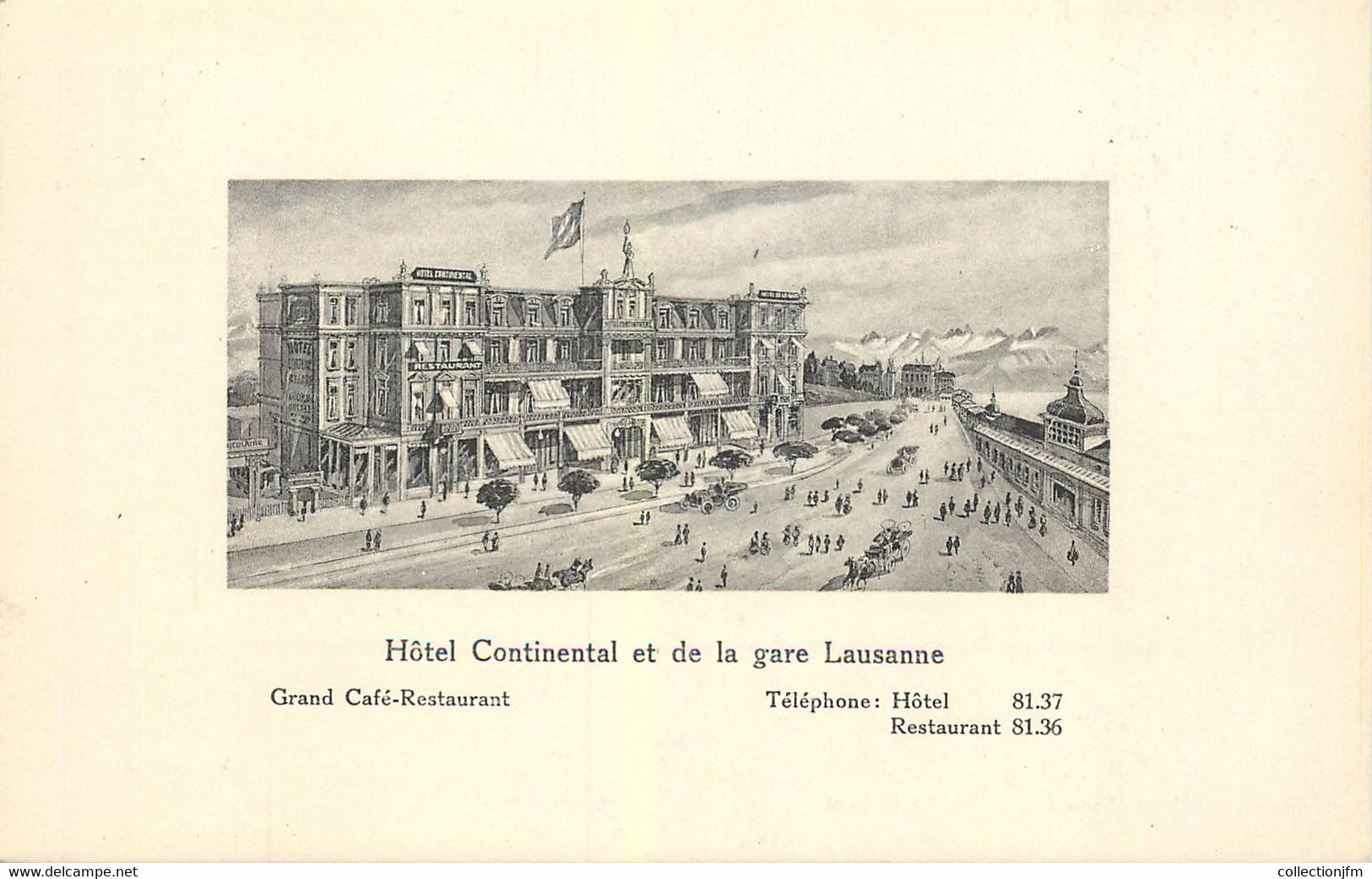 CPA SUISSE "Lausanne, Hotel Continental Et La Gare" - Lausanne