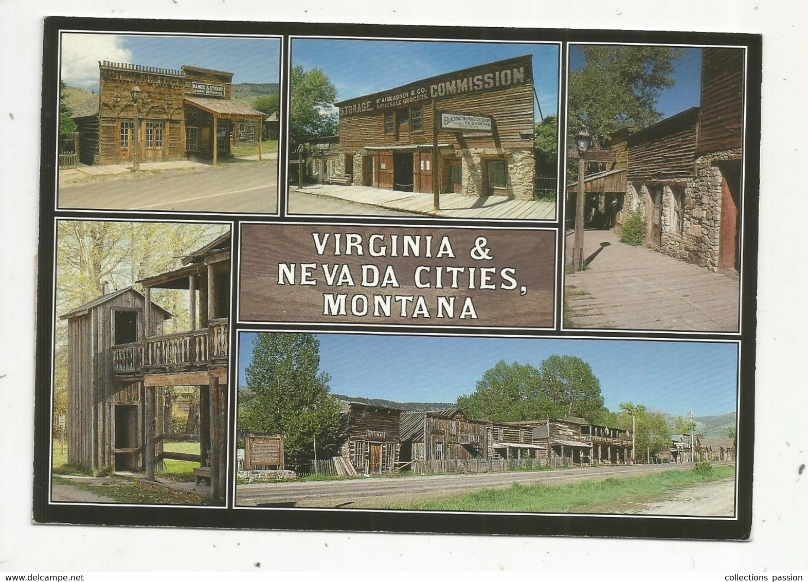 Cp, ETATS UNIS , MONTANA , Virginia And Nevada Cities Preserve The Charm And Spirit Of The Mid-1860's Gold-rush Days - Otros & Sin Clasificación