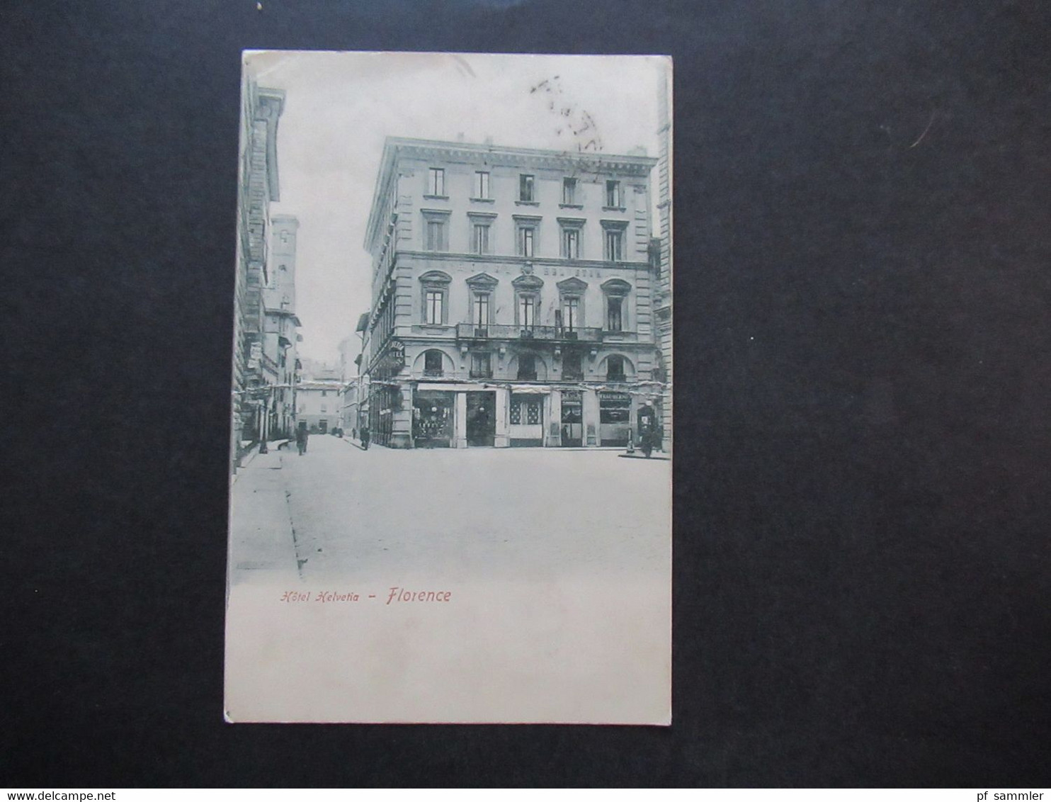 Italien 1907 AK Hotel Helvetia Florence / Firenze - Hotels & Restaurants