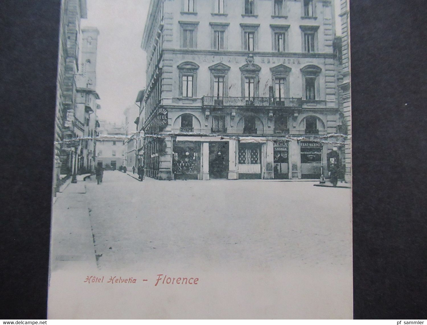 Italien 1907 AK Hotel Helvetia Florence / Firenze - Hotels & Gaststätten