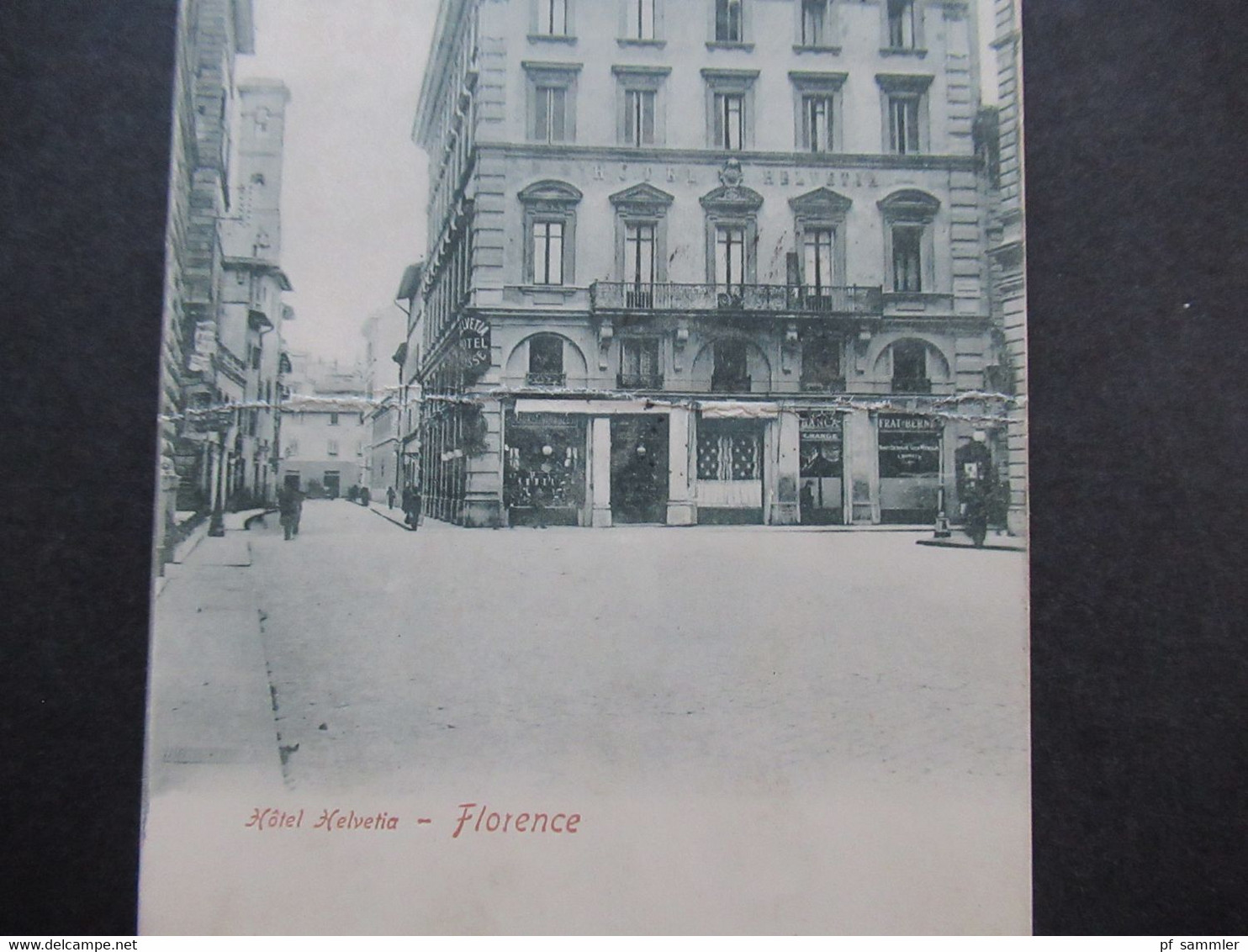 Italien 1907 AK Hotel Helvetia Florence / Firenze - Hotel's & Restaurants