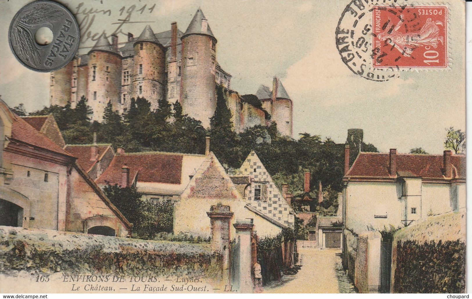 37 - Très Belle Carte Postale Ancienne De  Lynes   Le Chateau - Luynes