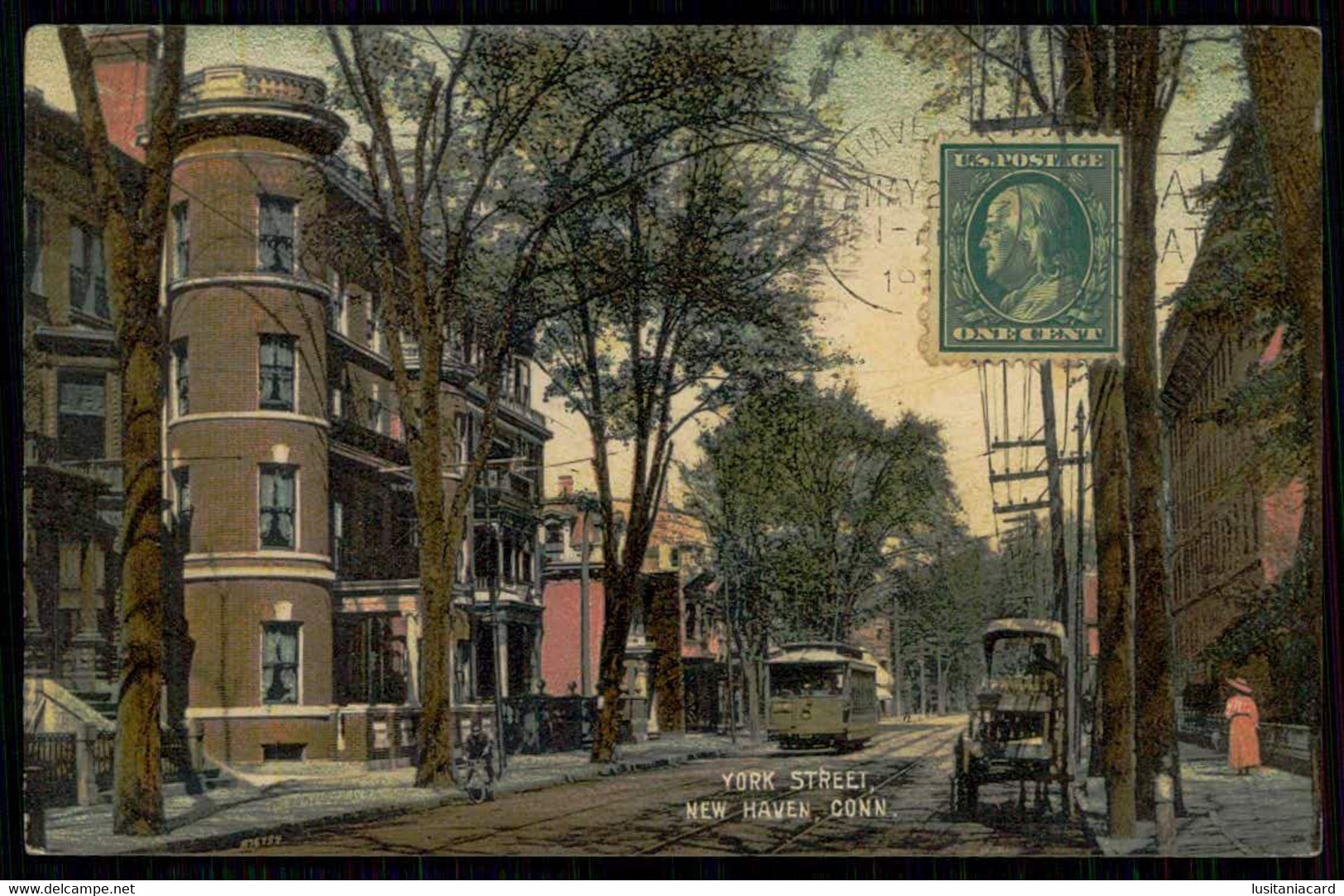 NEW HAVEN - York Street. ( Ed. Danzinger & Berman Nº 288) Carte Postale - New Haven