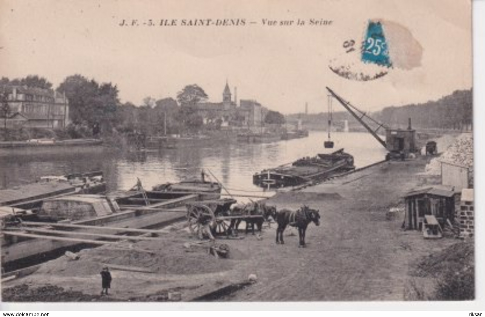 ILE SAINT DENIS(BATEAU PENICHE) - L'Ile Saint Denis